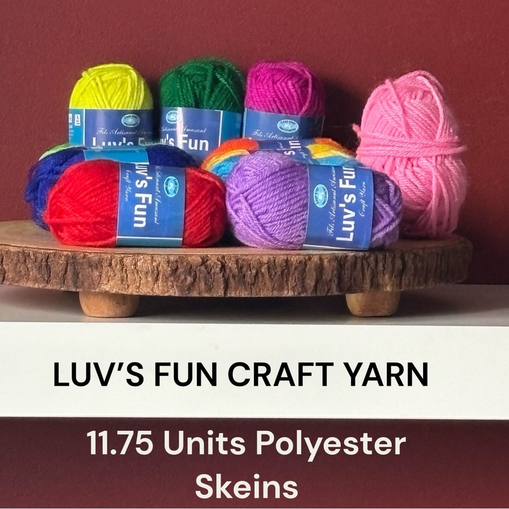 👛 (ANY 2/$20) LUV’S FUN CRAFT YARN - Assorted Colours